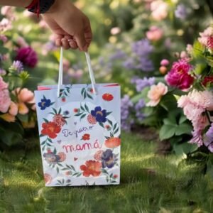 Bolsas Decoradas "Feliz Día de La Mamá" para Regalo