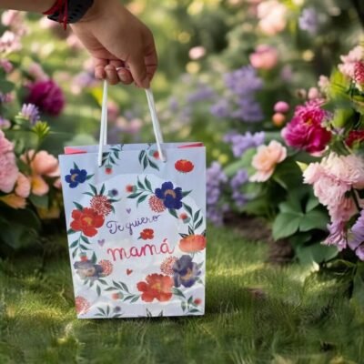 Bolsas Decoradas "Feliz Día de La Mamá" para Regalo