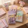 Cajitas con 12 Cintas Sanrio Adeshiva y una base