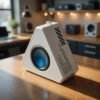 Bocina Bluetooth Triangular Transparente Con Luces